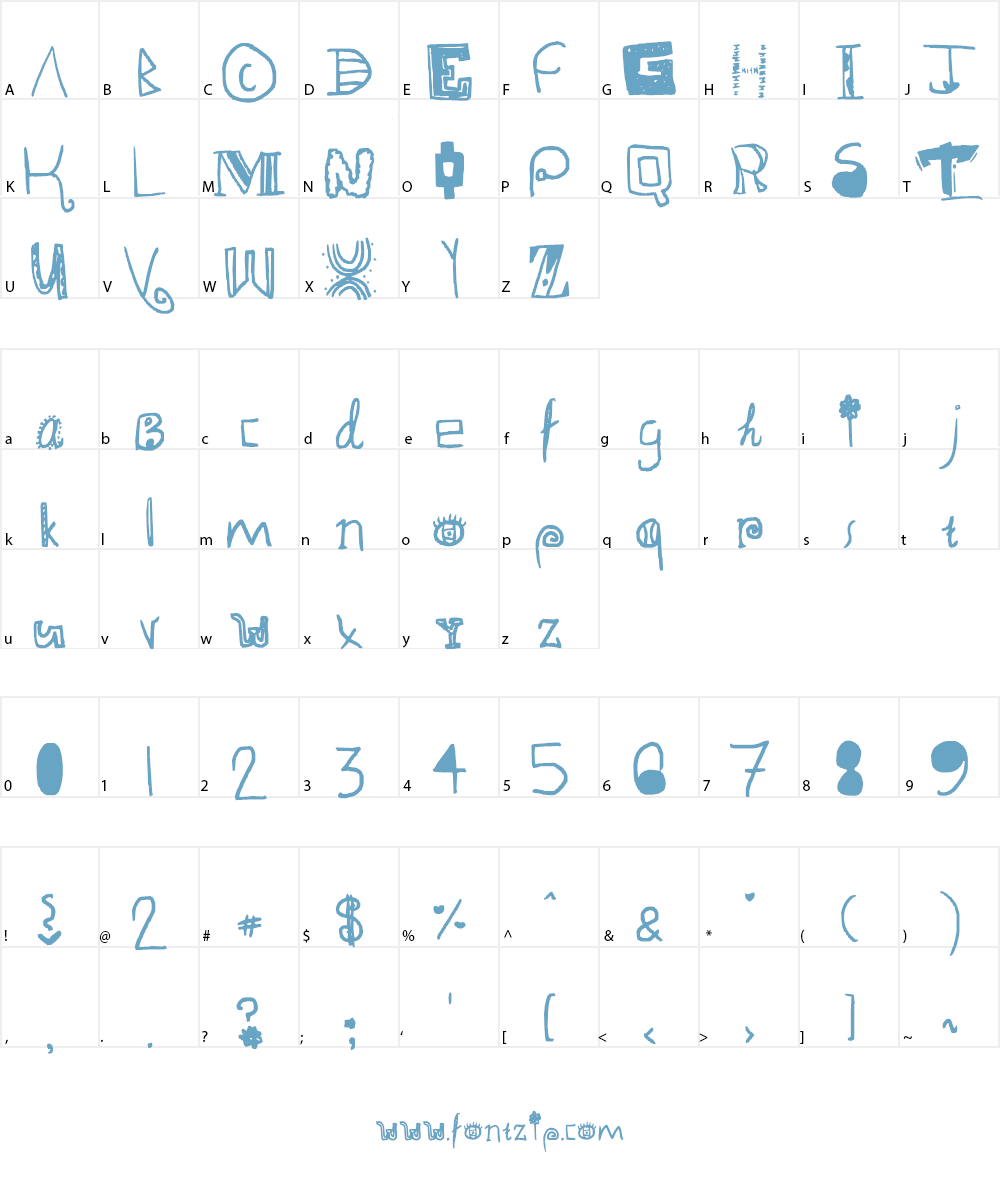 alligator fantastic Font Character
